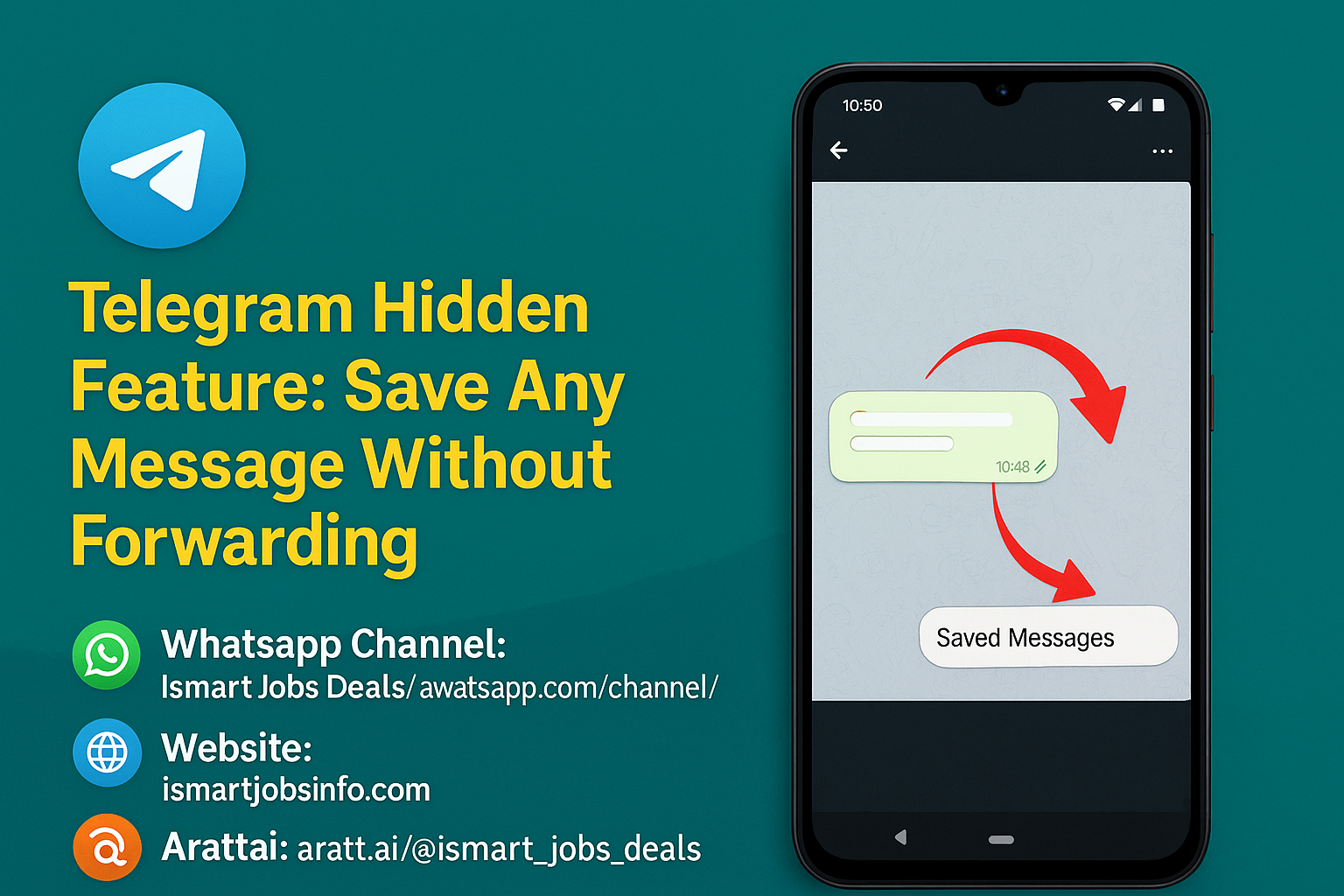 Telegram saved messages 2.0 hidden feature drag and drop trick thumbnail - Telugu tech news